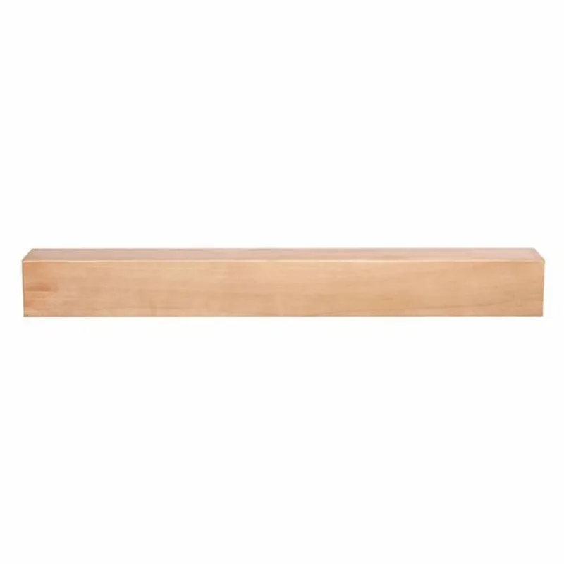 Dogberry Collections Farmhouse Wood Fireplace Mantel 60 x 9 x 5.5-in - Natural