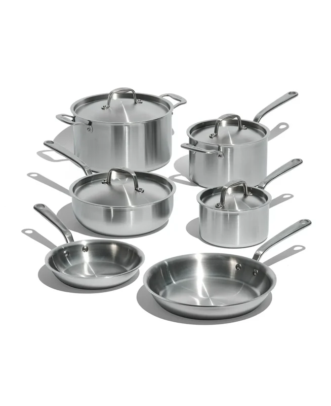 Cookware Set - 10-Piece - Antique Brass Finish Open Box
