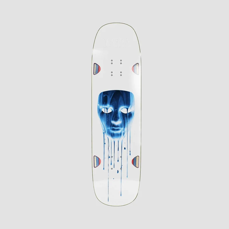Opera Sam Beckett Mask Drip EX7 Skateboard Deck White - 8.75" 8.75 Inches / White