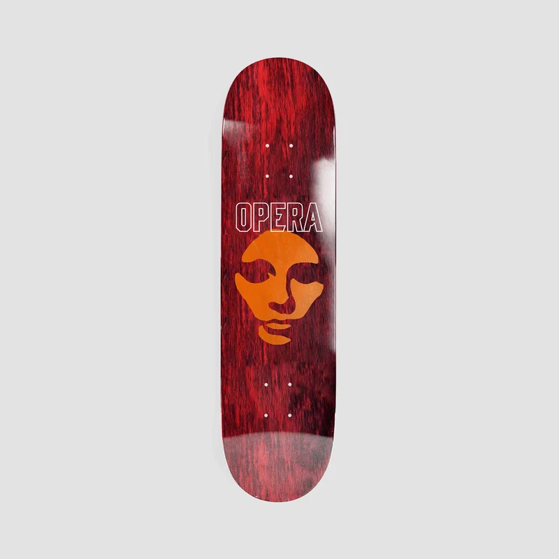 Opera Die Cut Mask EX7 Skateboard Deck Red - 8.5" 8.50 Inches / Red