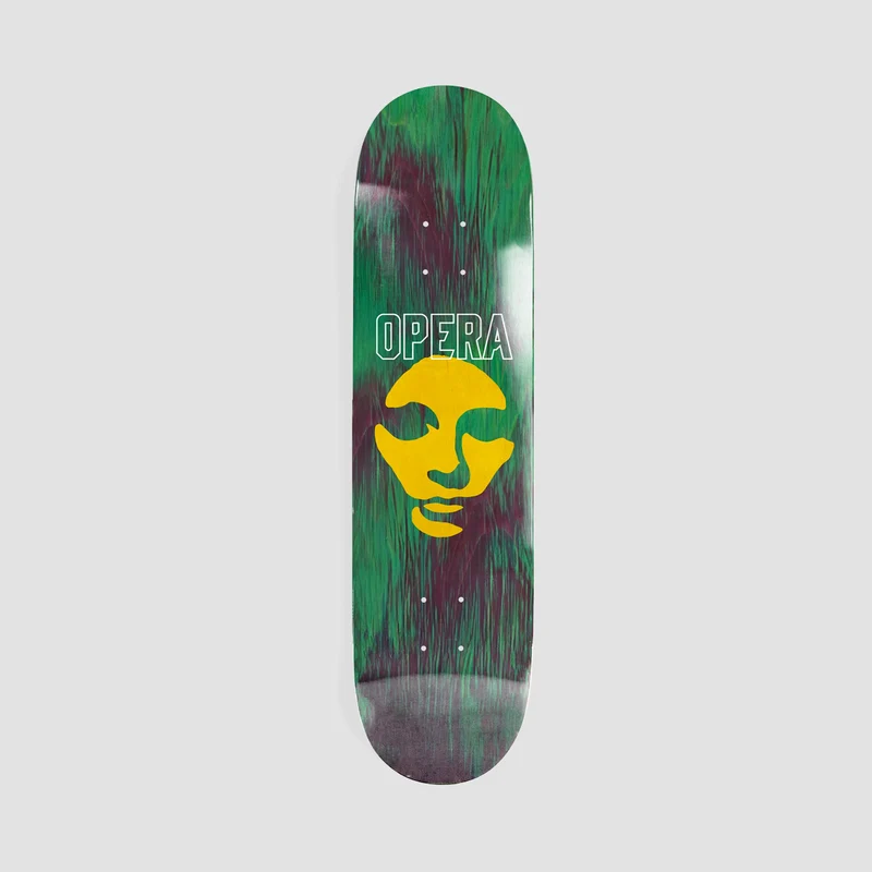 Opera Die Cut Mask EX7 Skateboard Deck Green - 8.75" 8.75 Inches / Green