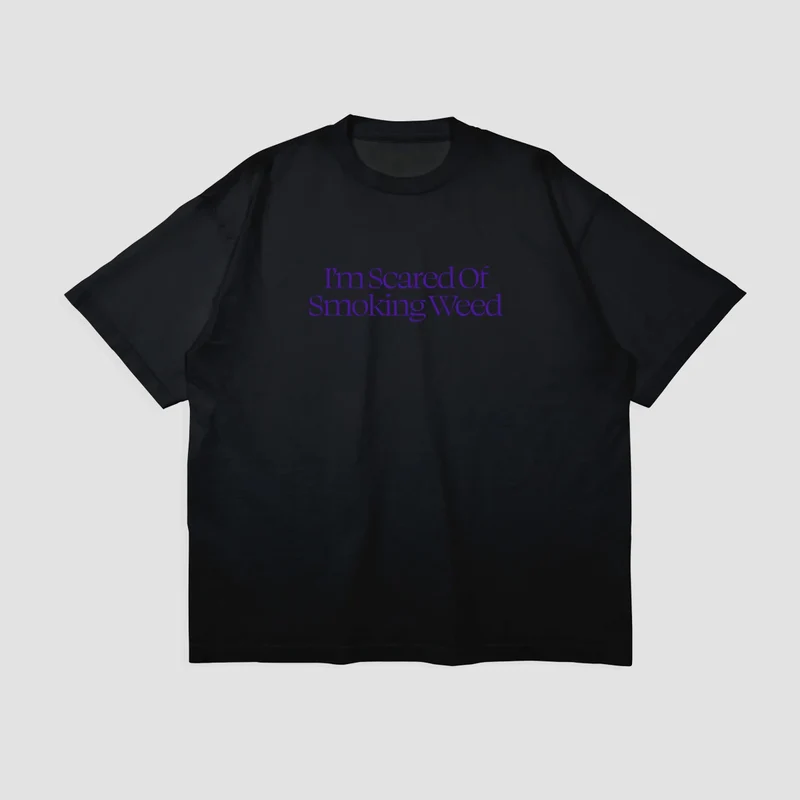 Jacuzzi Unlimited Scared Weed Premium T- Shirt Black/Purple X-Large / Black/Purple