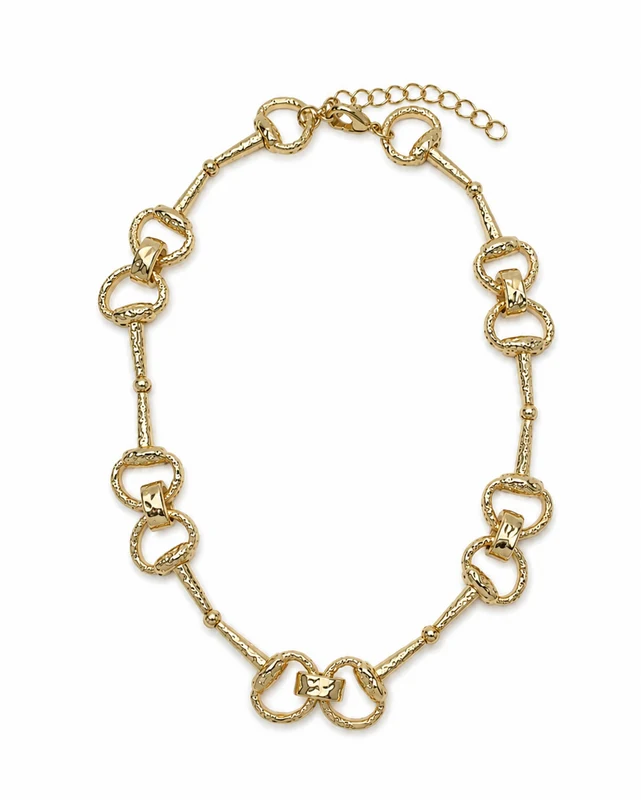 Women's 18" 18K Gold Plated Equestrian Necklace - Wc-N30G Yellow Gold / O/S