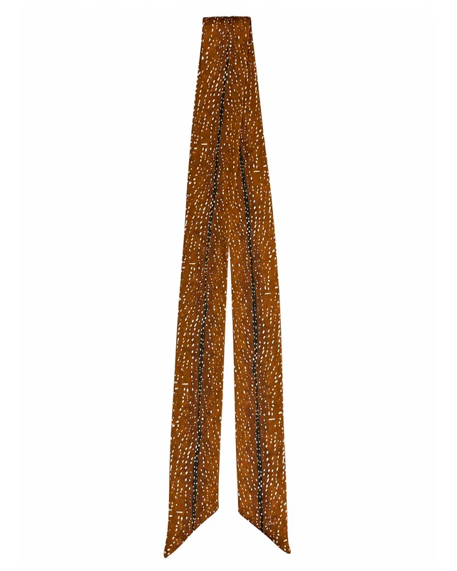 Women's Axis Deer Silk Twilly Scarf - Tw023 Deer / O/S