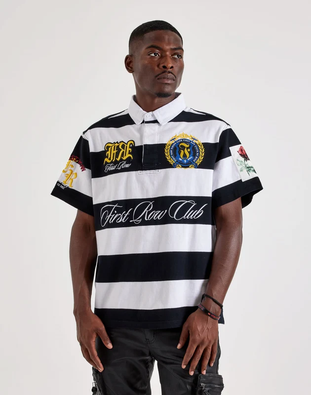 First Row Patch Polo Shirt MED