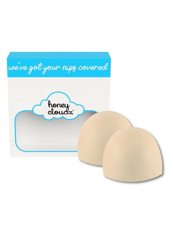 Honey Cloudz Women's Half Moon Non Slip Bra Pads Vanilla / XL