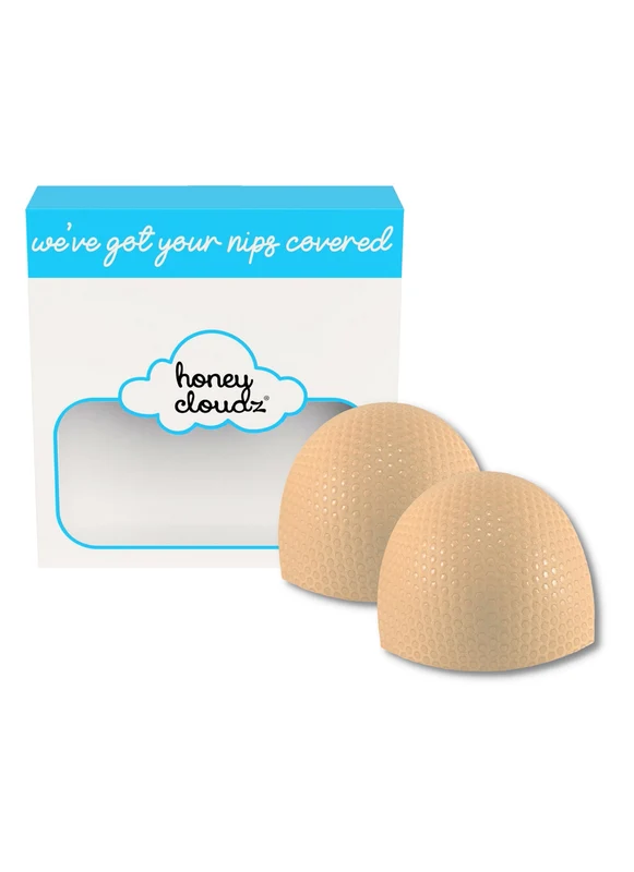 Honey Cloudz Women's Half Moon Non Slip Bra Pads Latte / XS