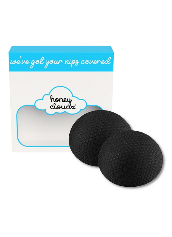 Honey Cloudz Women's Oval Non Slip Bra Pads Black / XL