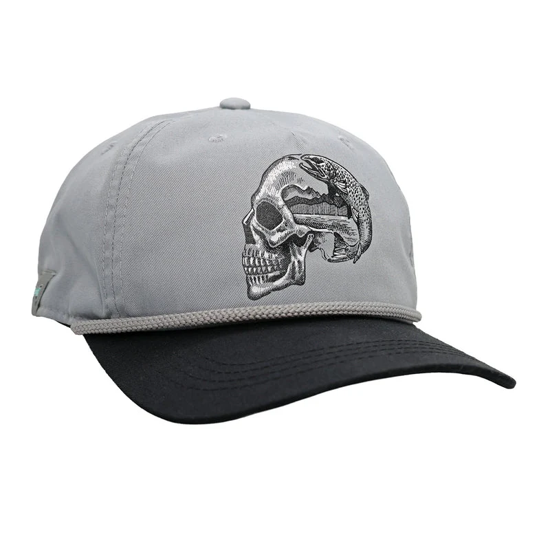 Rep Your Water Last Cast 5 Panel Hat, Unstructured Mid-Tone Gray