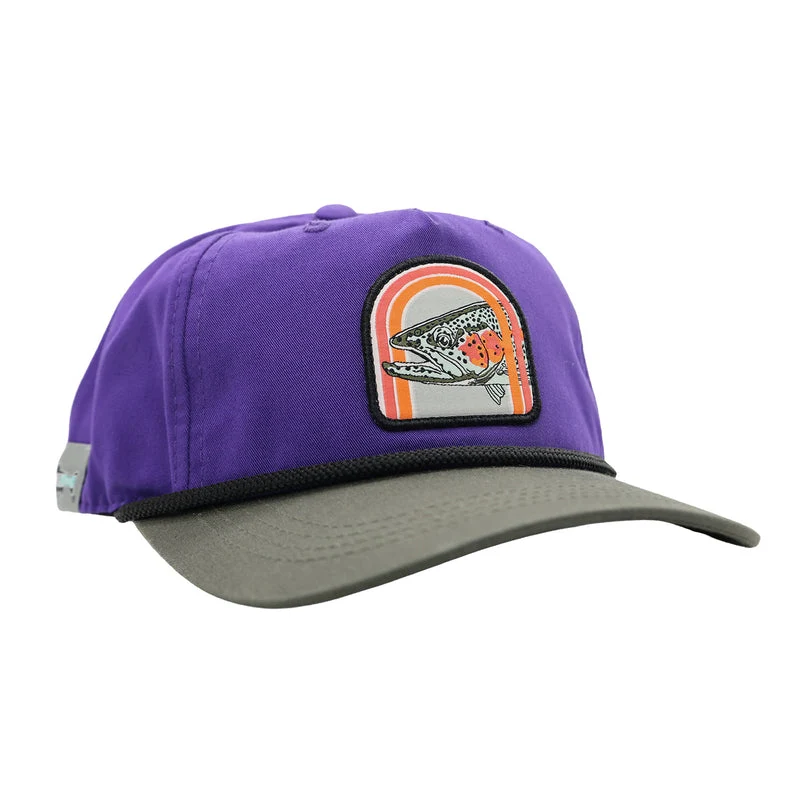 Rep Your Water Canyon Rainbow 5 Panel Hat, Unstructured Purple / Green