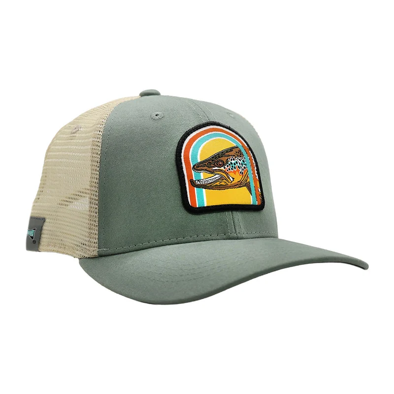 Rep Your Water Sunrise Brown Standard Fit Hat Sage / Cream