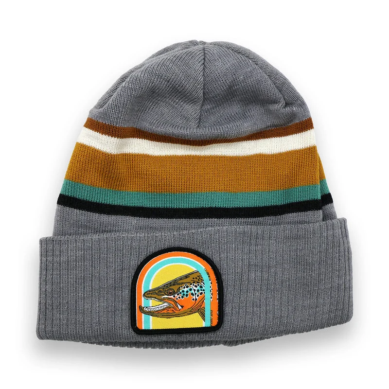Rep Your Water Sunrise Brown Cuffed Knit Hat