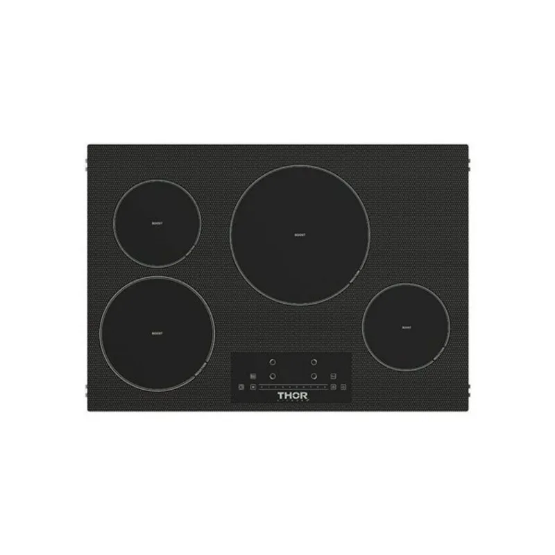 Thor Kitchen 4-Element Induction Cooktop with Slide Touch Controls in Black - 30-in