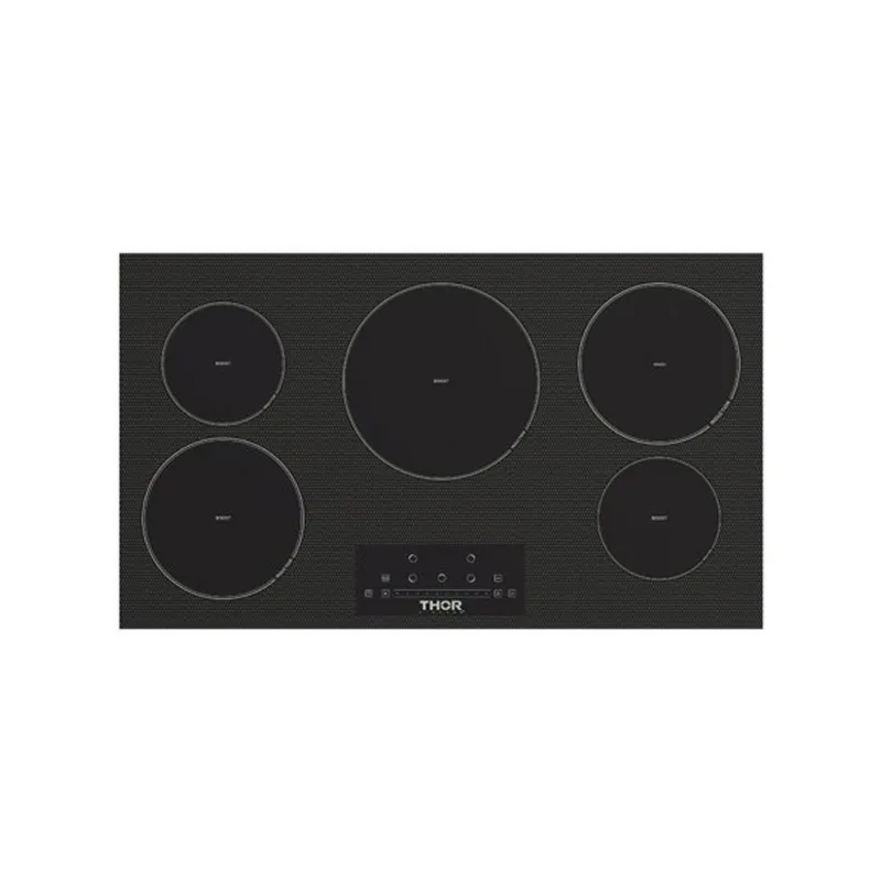 Thor Kitchen 5-Element Induction Cooktop with Slide Touch Controls in Black - 36-in