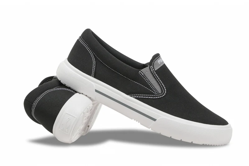 Dryshod Fishooz Sunbrella Women's Slip-On Shoes Black/White / 9.5