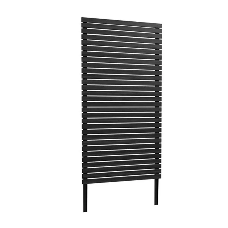 Enclo Privacy Screens Aspen 38-in W x 71.5-in H Charcoal Grey No Dig Cedar Outdoor Privacy Screen