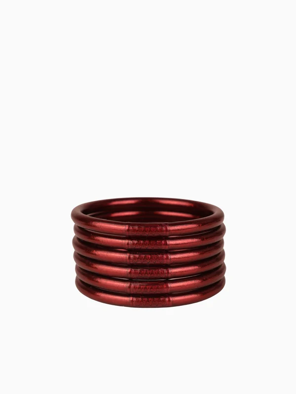 Merlot All Weather Bangles (AWB) - Serenity Prayer Gold / M