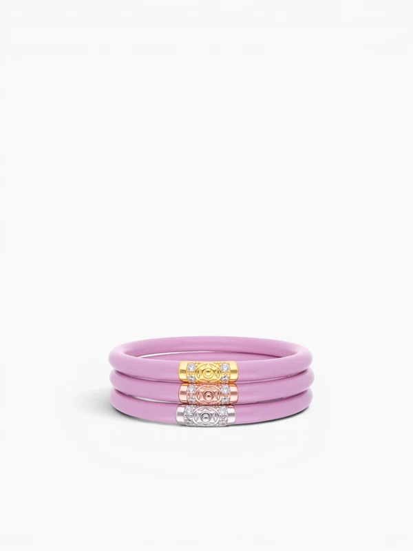 Three King All Weather Bangle Lilac Light Purple / M