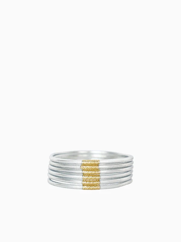 Silver Lumine All Weather Bangles Silver / L
