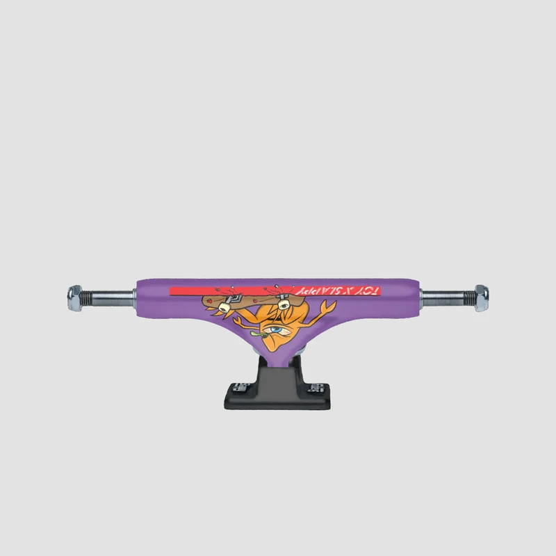Slappy X Toy ST1 Hollow Skateboard Trucks 1 Pair Purple/Black - 8.5" 8.50 Inches / Purple/Black