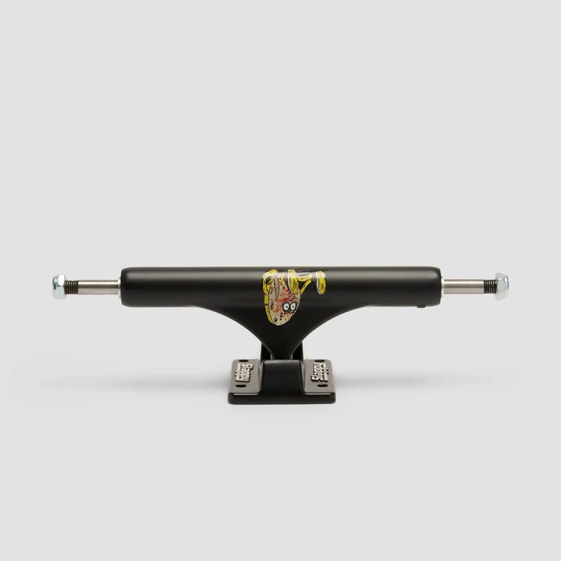 Slappy x Heroin ST1 Curb Killer Skateboard Trucks 1 Pair Matte Black - 9" 9.00 Inches / Matte Black