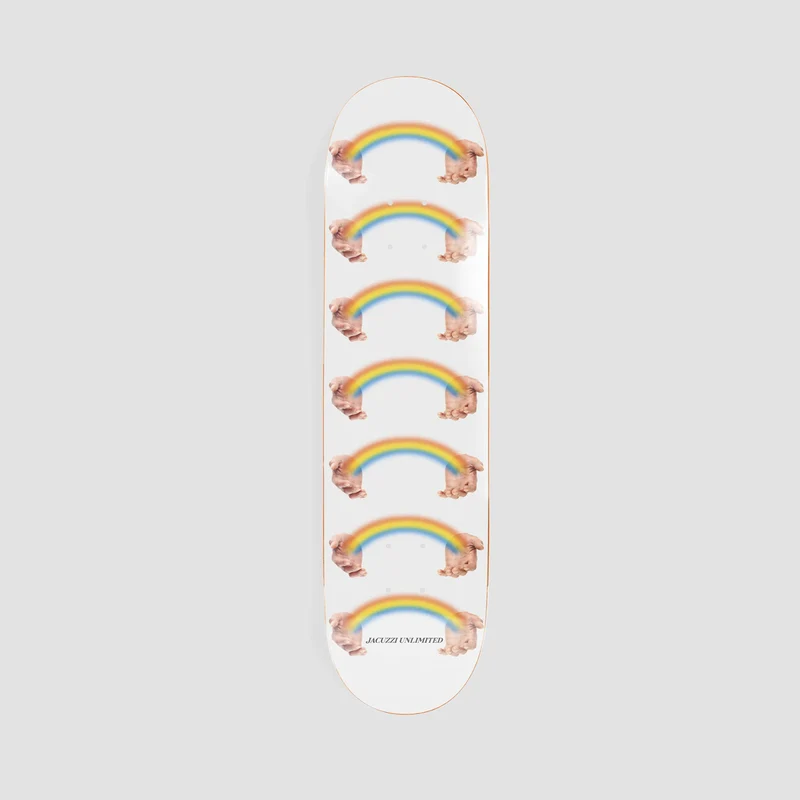 Jacuzzi Unlimited Rainbow Hands Jet Ski EX7 Skateboard Deck White - 8.75" 8.75 Inches / White