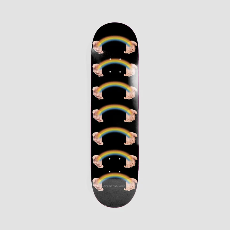 Jacuzzi Unlimited Rainbow Hands Jet Ski EX7 Skateboard Deck Black - 8.5" 8.50 Inches / Black