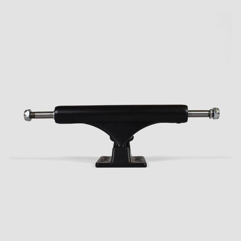 Slappy ST1 Inverted Hollow Lights/Ultra Low Kingpin Skateboard Trucks 1 Pair Matte Black/Black Gold - 9" 9.00 Inches / Matte Black/Black Gold