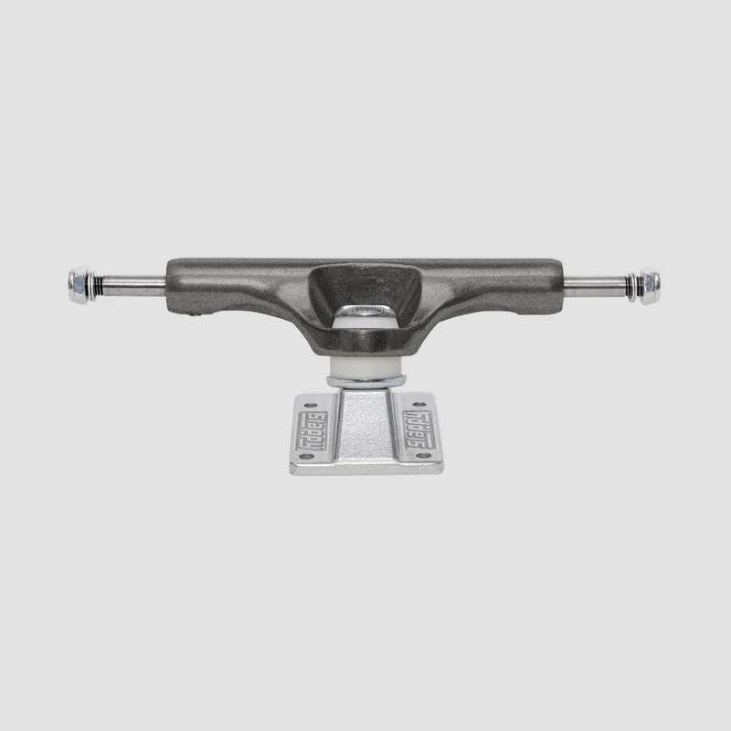 Slappy ST1 Inverted Hollow Lights/Ultra Low Kingpin Skateboard Trucks 1 Pair Gunmetal/Polished/White Gold - 8.5" 8.50 Inches / Gunmetal/Polished/White Gold