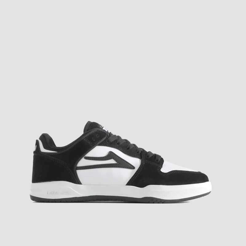Lakai Telford Low Shoes - Black/White Leather 8uk / Black/White Leather