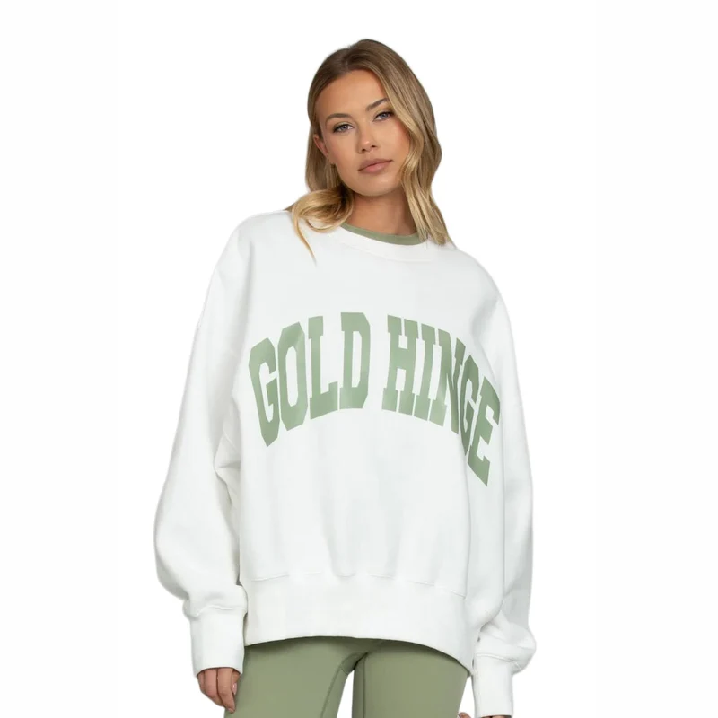 Gold Hinge Women's GH Wide Arm Sweatshirt MATCHA / SM