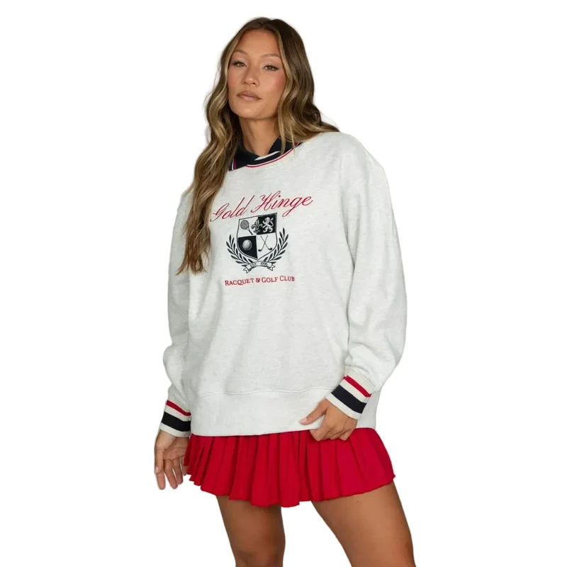Gold Hinge Women's Heritage Crewneck Sweatshirt HEATHER GREY / MED