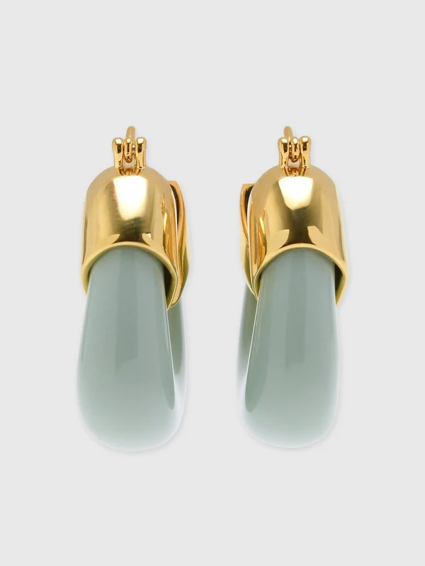 Lizzie Fortunato Organic Hoop Earrings O/S / GREEN