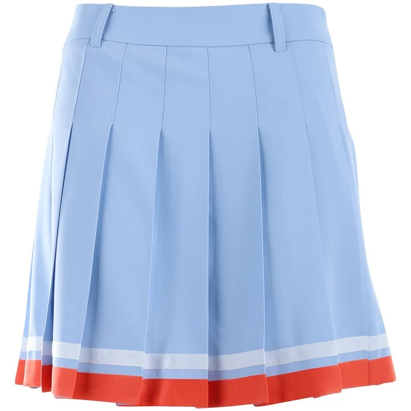 Women's Color Tipping Pleats Skort Light Blue / 27