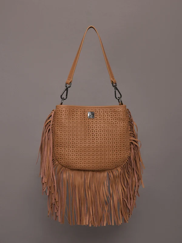 Free Spirit Fringe Saddle Bag - Terracotta Terracotta / ONE