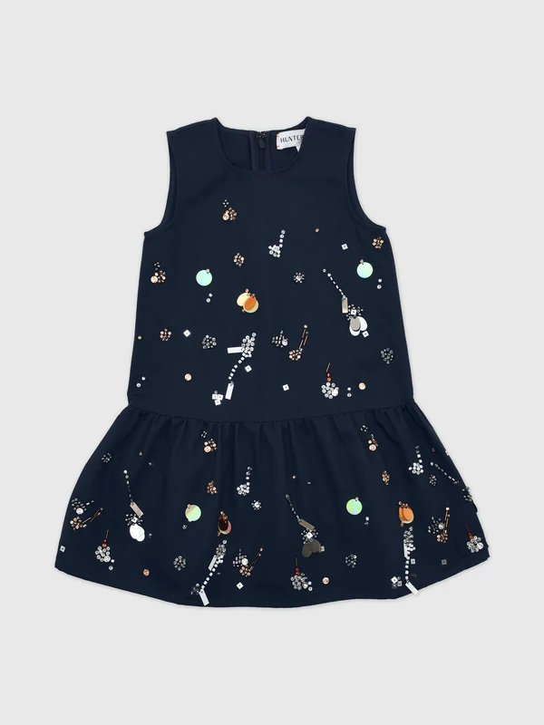 Hunter Bell Girls' Ellie Dress 11/12 / MIDNIGHT BLUE