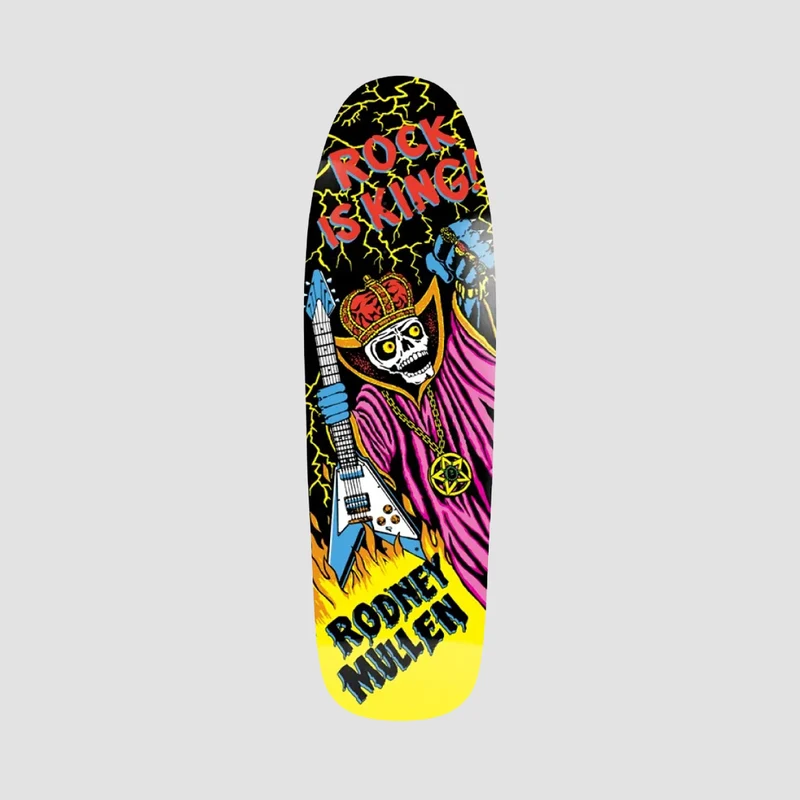 World Industries Rodney Mullen Rock is King EX7 Skateboard Deck Black - 9.625" 9.625 Inches / Black