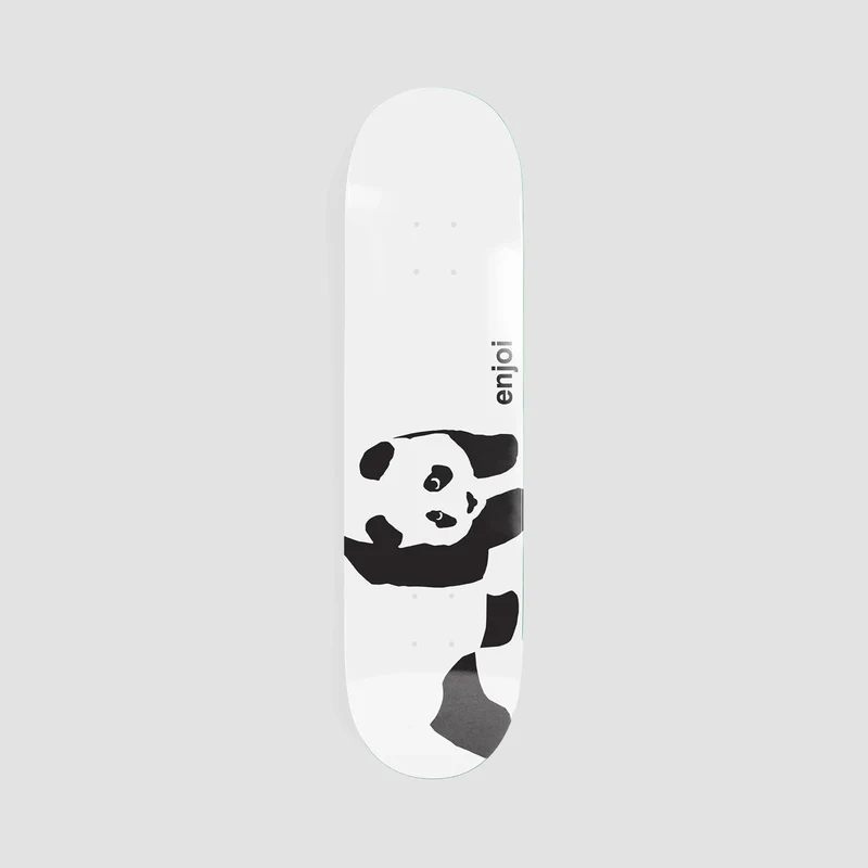 Enjoi Whitey Panda R7 Skateboard Deck White - 7.75" 7.75 Inches