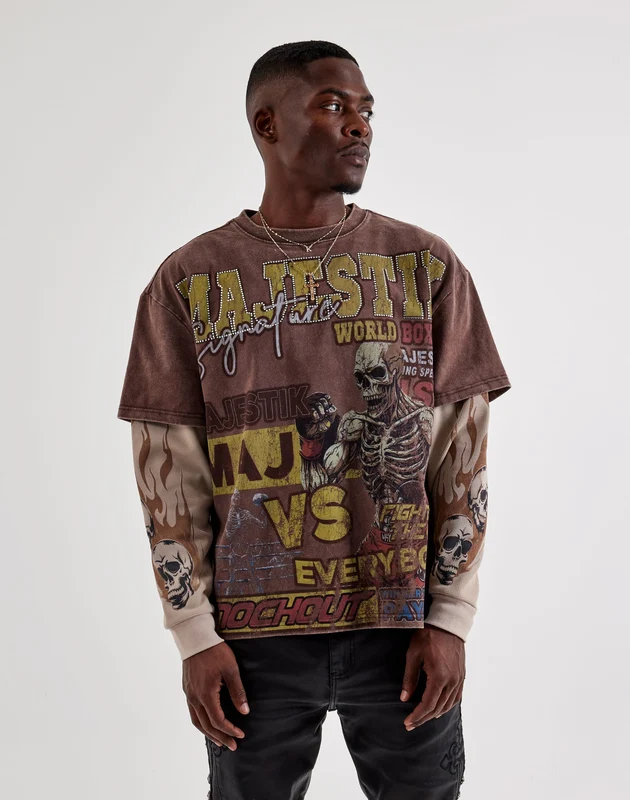 Majestik Boxing Long-Sleeve Tee SM