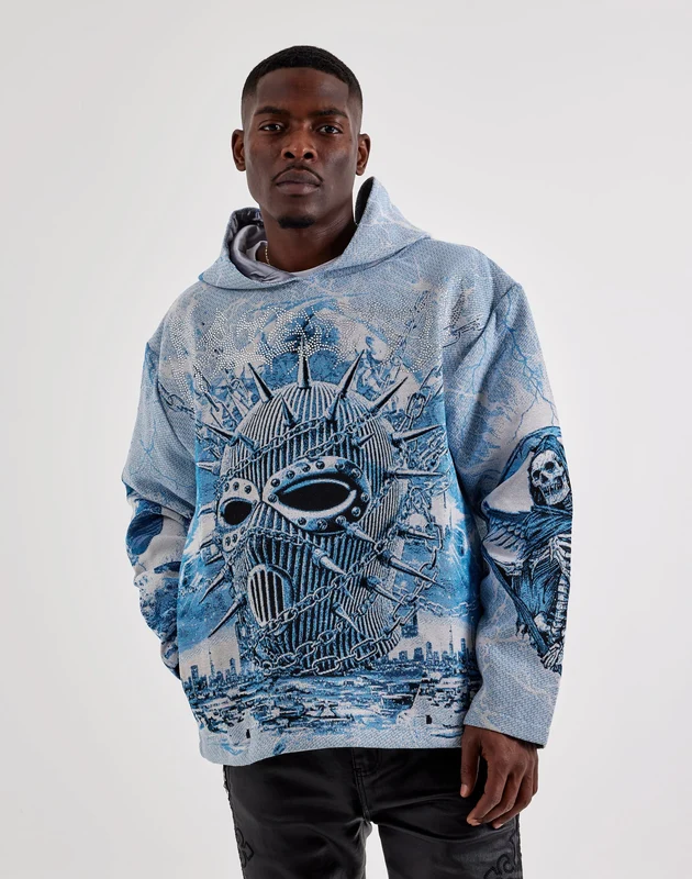 Majestik Ski Mask Tapestry Hoodie XLG