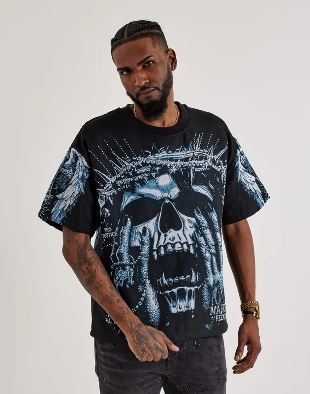 Majestik No Face No Case Tapestry Tee 2XLG