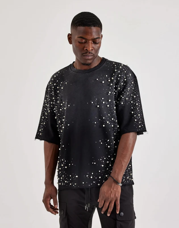 Majestik Spyder Rhinestone Tee 2XLG
