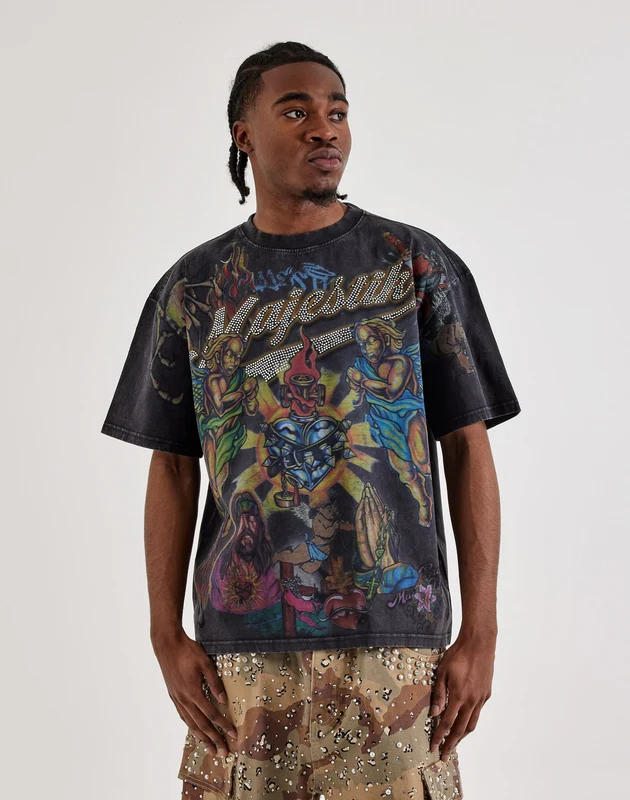 Majestik Garment Dyed Prayers Tee SM