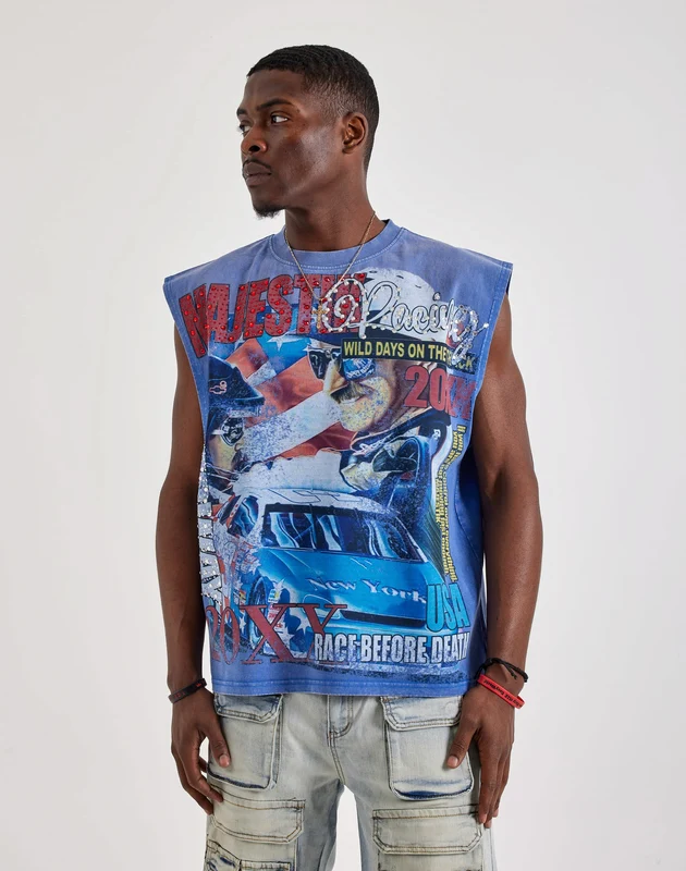 Majestik Speedway Dream Sleeveless Tee XLG