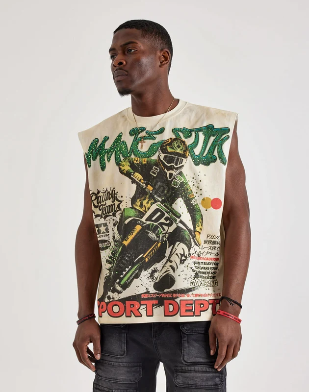 Majestik Sport Department Sleeveless Tee XLG