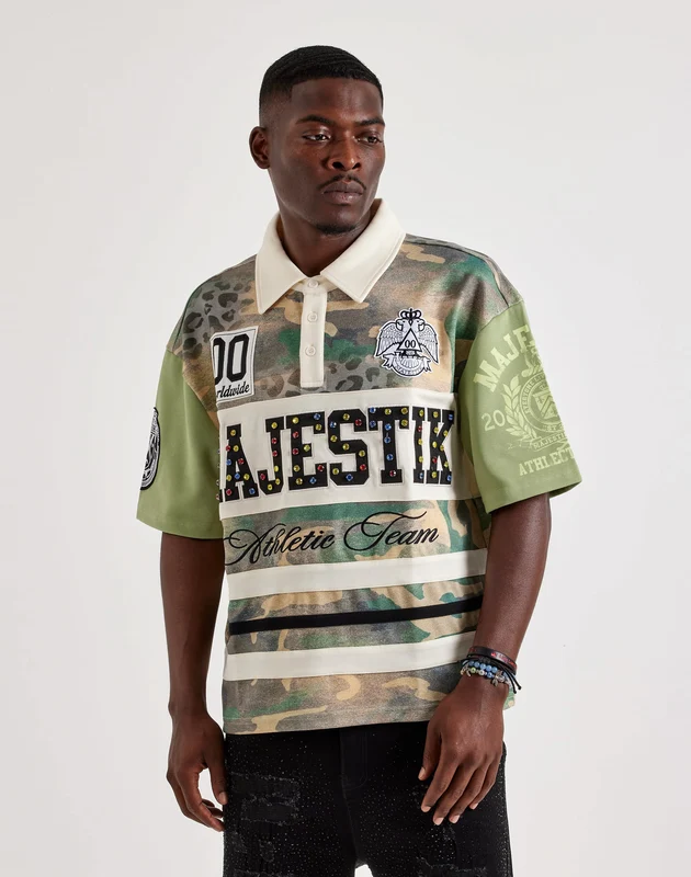 Majestik Camo Rugby Polo XLG