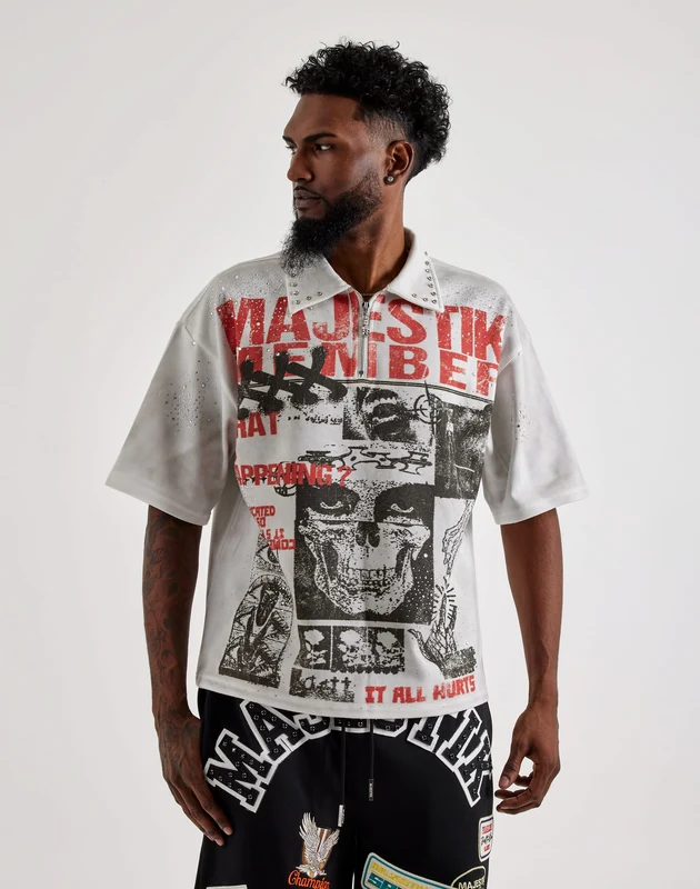 Majestik It All Hurts Polo Shirt MED