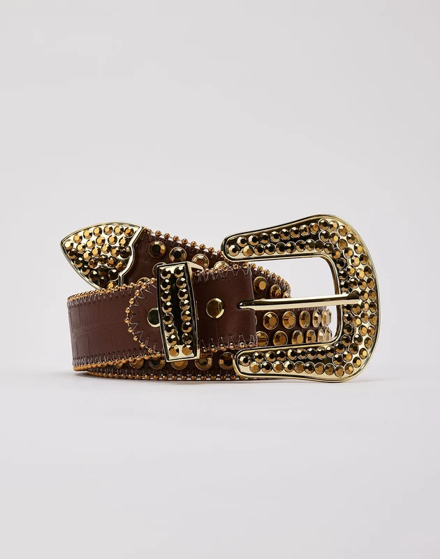Majestik Rhinestone Belt 36