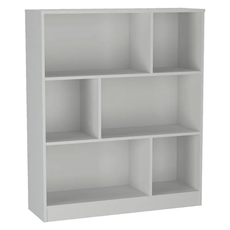 Estante Multiuso B25 Moderna 3 Prateleiras 6 Nichos Branco Nova Mobile