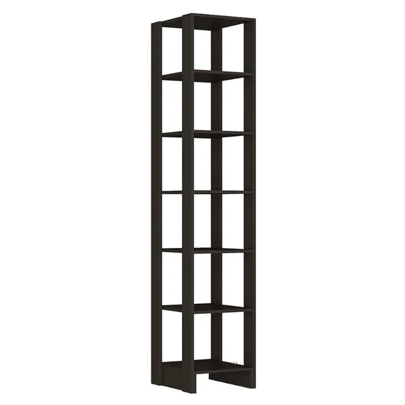 Estante Multiuso Ey104 6 Prateleiras MDP 40cm Grafite Nova Mobile